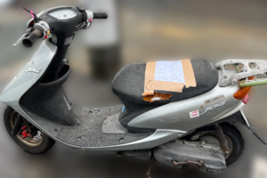 回収実績：鹿児島県のお客様より原付バイクを無料回収させていただきました