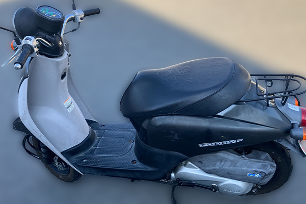 宮崎県で回収した原付 ホンダ トゥデイ