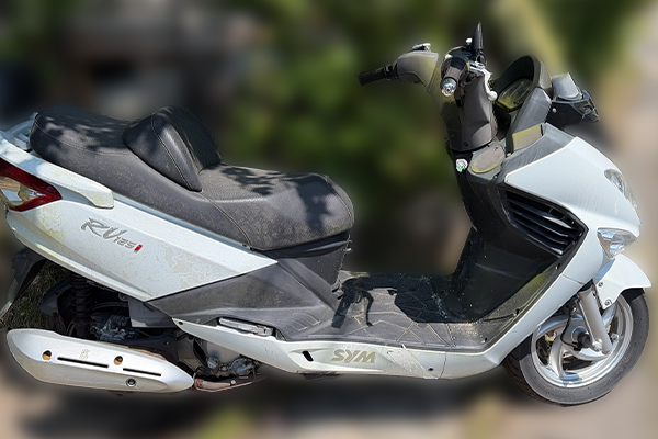 宮崎県宮崎市で回収した原付 SYM RB125I